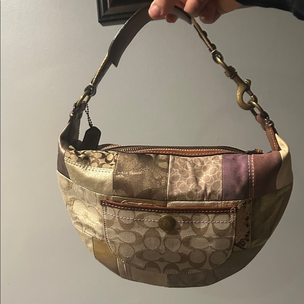 Patchwork Shoulder Bag - image 1